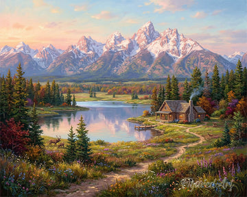 Mountain Reflection Valley