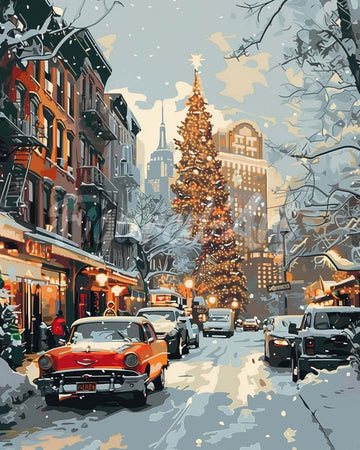 New York Winter Street
