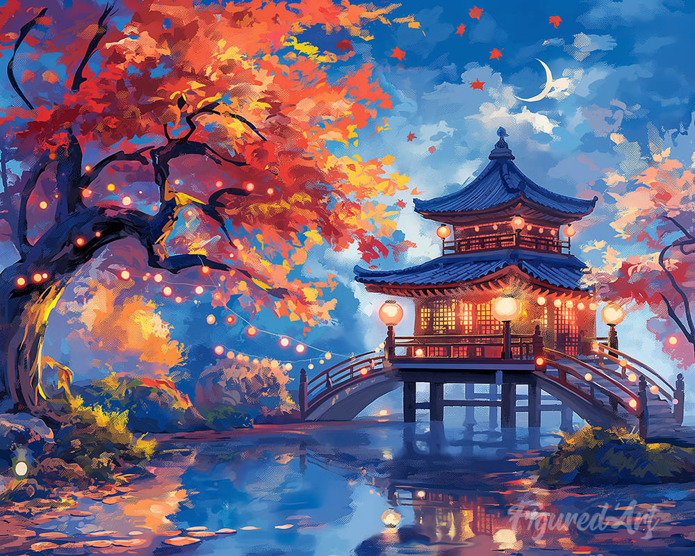 Pagoda on a Fall Night