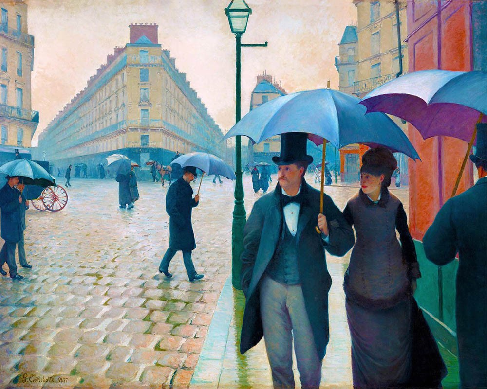 Paris street Rainy Day - Gustave Caillebotte