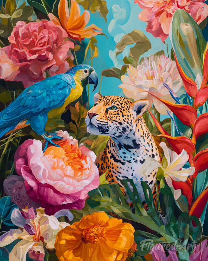Parrot and Leopard