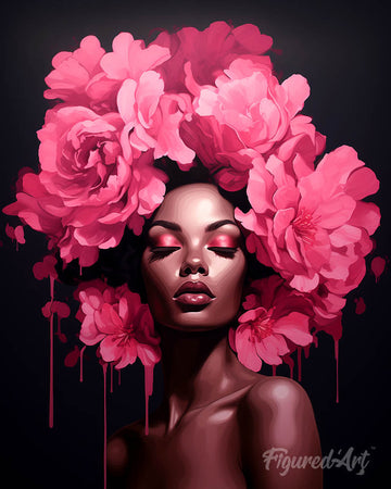 Peonies Hair Lady