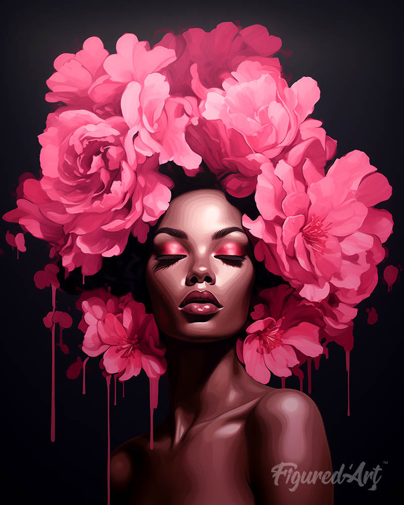 Peonies Hair Lady