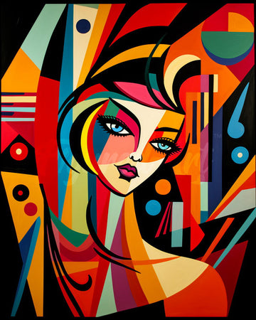 Picasso Style Abstract Woman
