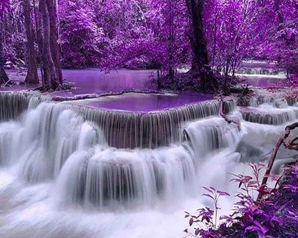 Purple Waterfall