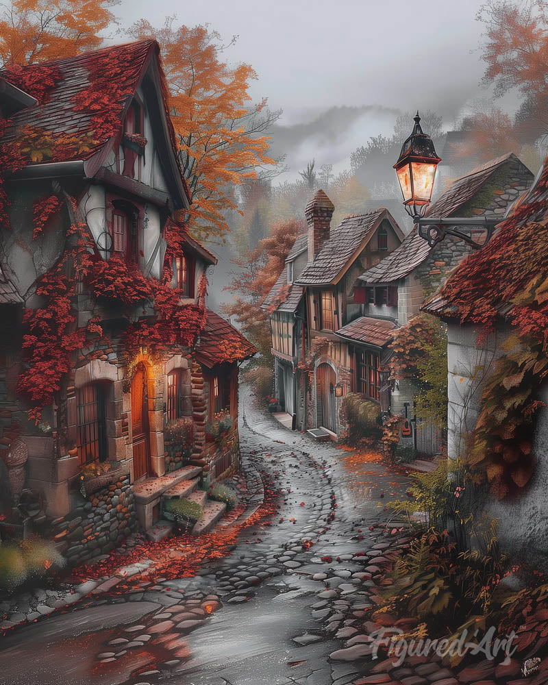 Quiet Fall Village