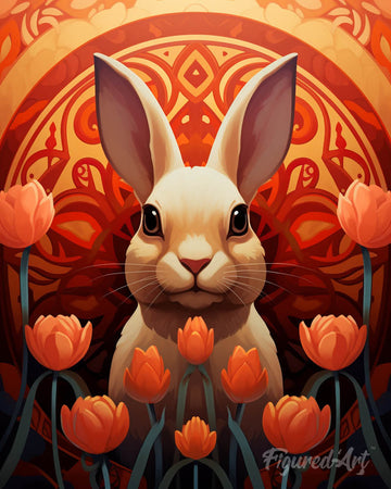 Rabbit Art Deco