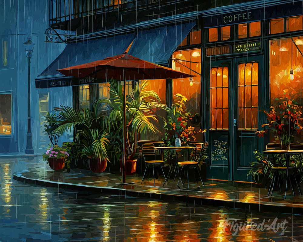 Rainy Cafe Corner