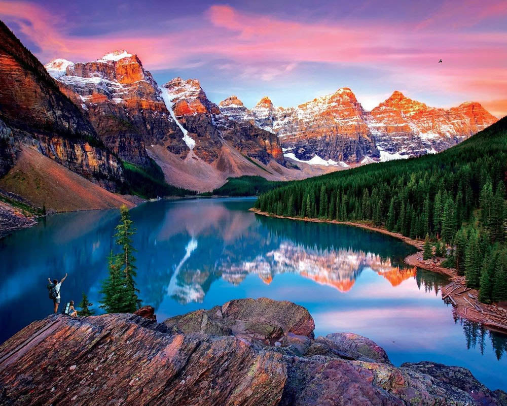Reflections on the mountain Lake