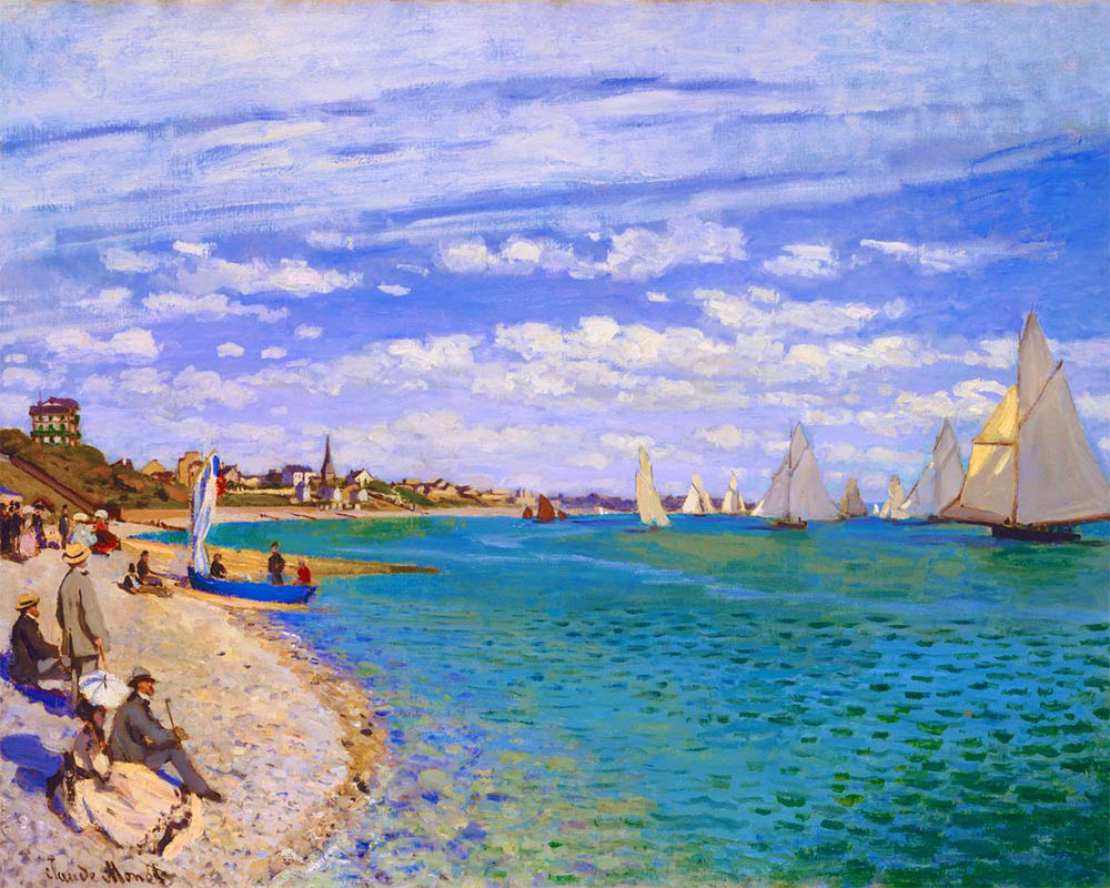 Regattas at Sainte Addresse - Monet