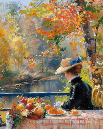 Renoir-Inspired Fall Lady