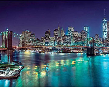 River and skyscrapers