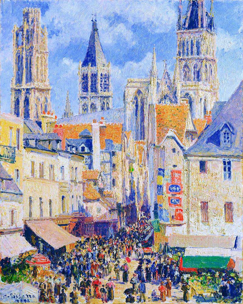 Rue de l'Epicerie, Rouen - Camille Pissarro