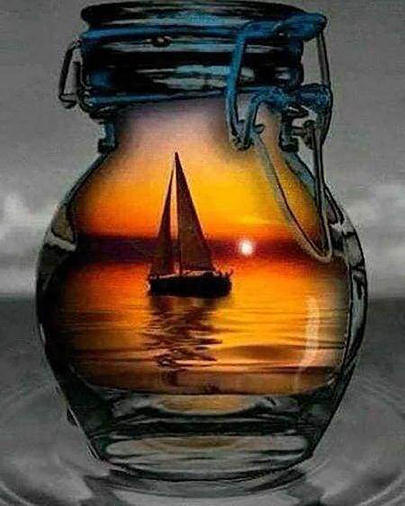 Sailboat and Vase