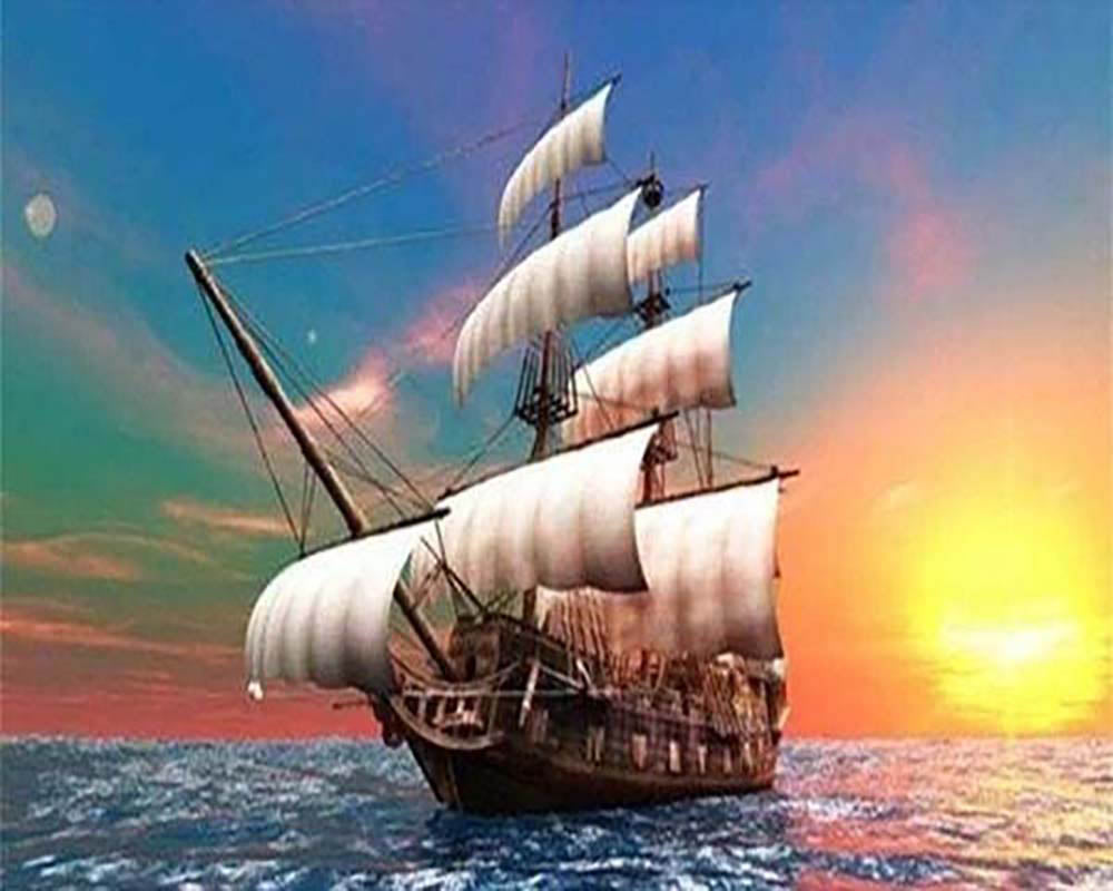 Sailboat at Daybreak