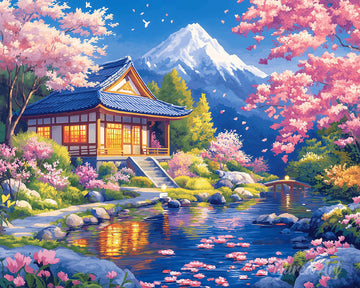Sakura House by the Pond