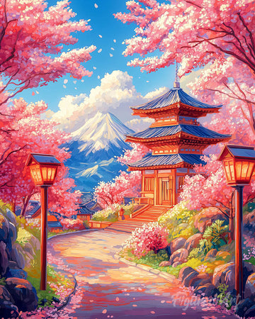 Sakura Road to the Pagoda