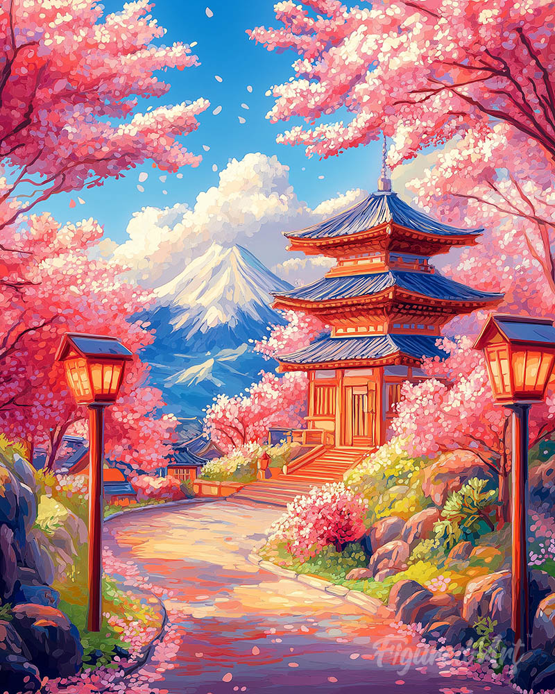Sakura Road to the Pagoda