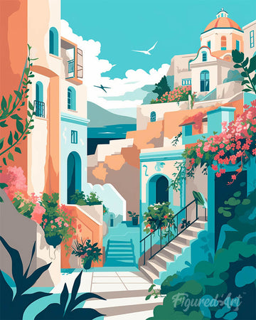 Santorini in Bloom