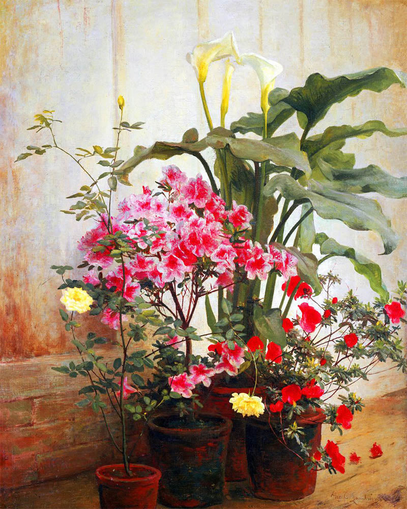 Side of a Greenhouse - George Cochran Lambdin