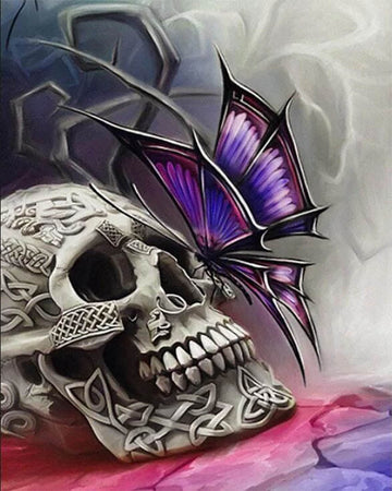 Skull and Butterfly