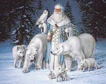 Snowman and Forest Animals