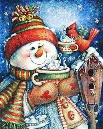 Snowman and Hot Chocolate