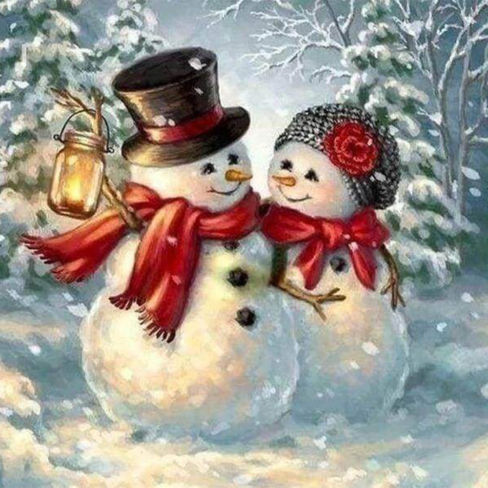 Snowmen Couple