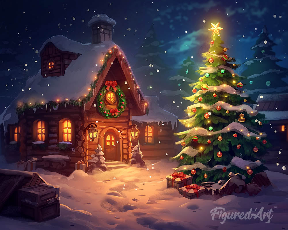 Snowy Christmas Cottage