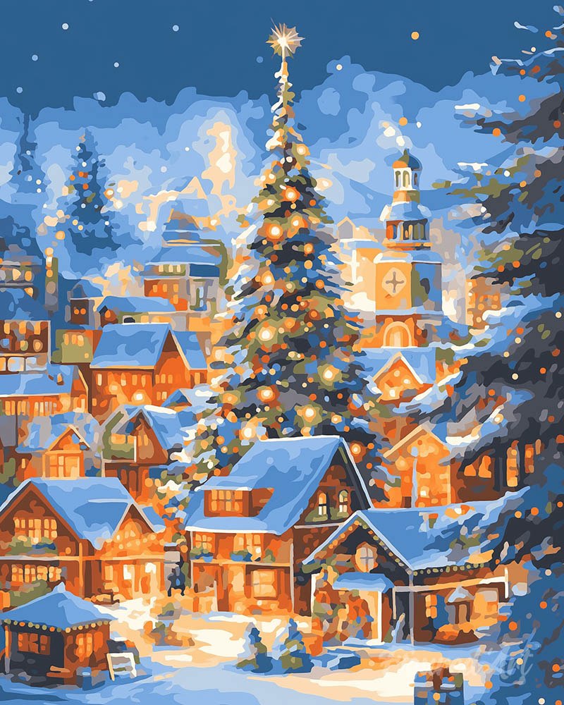 Sparkling Christmas Village