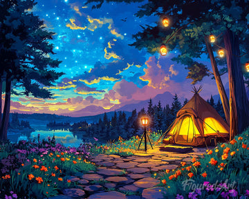 Starlit Camping Night
