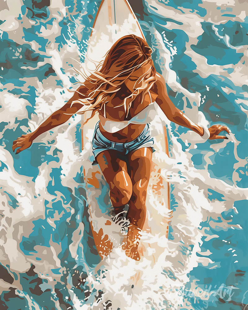 Sunlit Ocean Woman