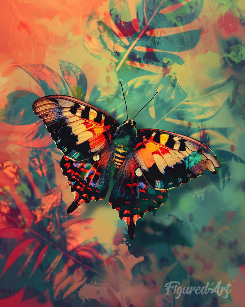 Sunset Moth Butterfly and Colors
