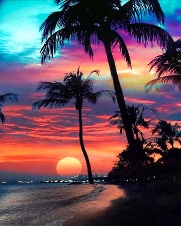 Sunset on a Beautiful Island