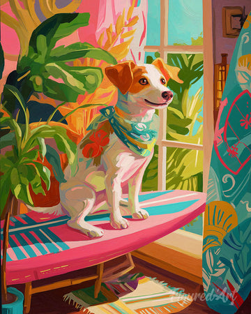 Surf-Loving Dog