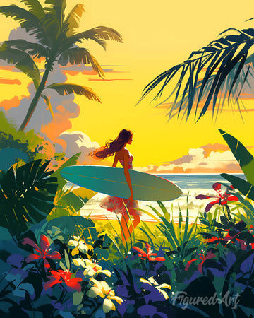 Surfer at Sunset