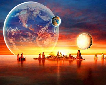 The Earth seen from afar
