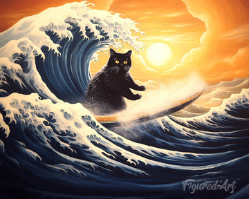 The Great Wave of the Black Cat
