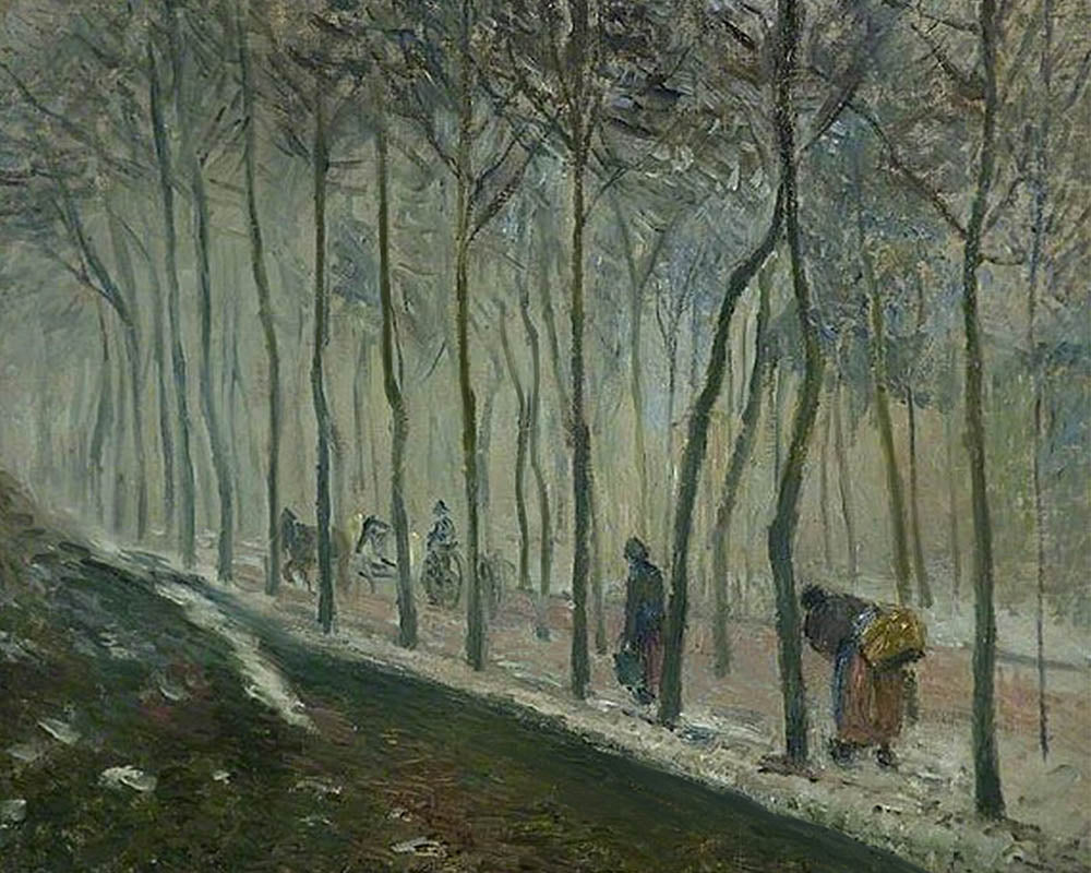 The Road, Snow Effect, 1879 - Pissarro