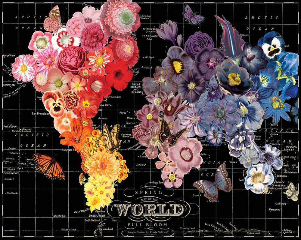 The world in flowers
