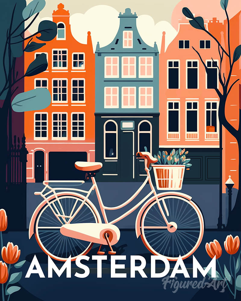 Travel Poster Amsterdam
