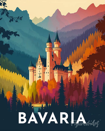 Travel Poster Bavaria