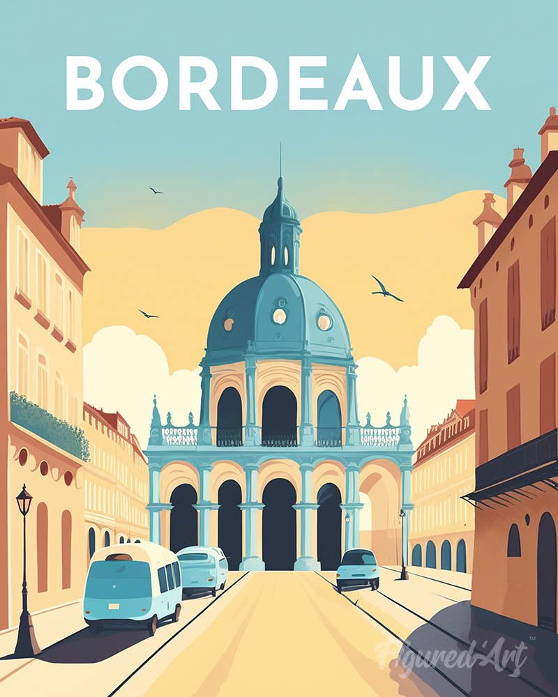 Travel Poster Bordeaux