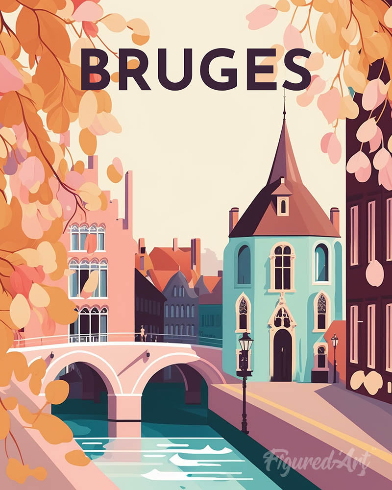 Travel Poster Bruges