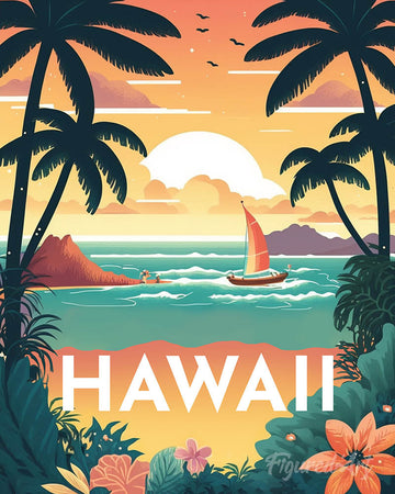 Travel Poster Hawaii