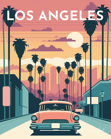 Travel Poster Los Angeles
