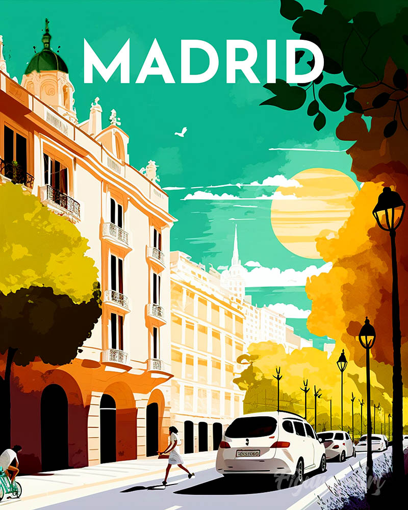 Travel Poster Madrid