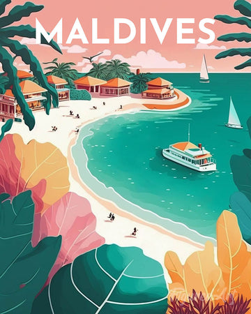 Travel Poster Maldives