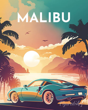 Travel Poster Malibu