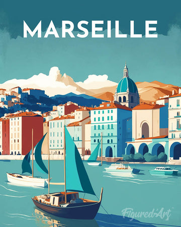 Travel Poster Marseille